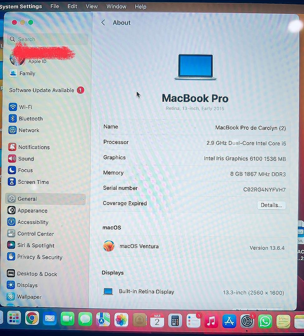 computadoras y laptops - MacBook Pro 2015 💻 Retina 13” 512Gb 5