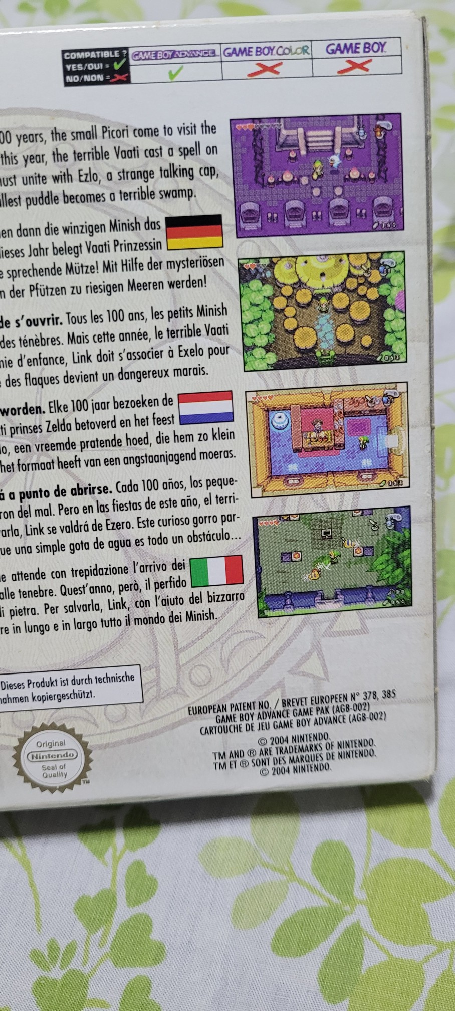consolas y videojuegos - Zelda the Minish Cap Game boy avance  1