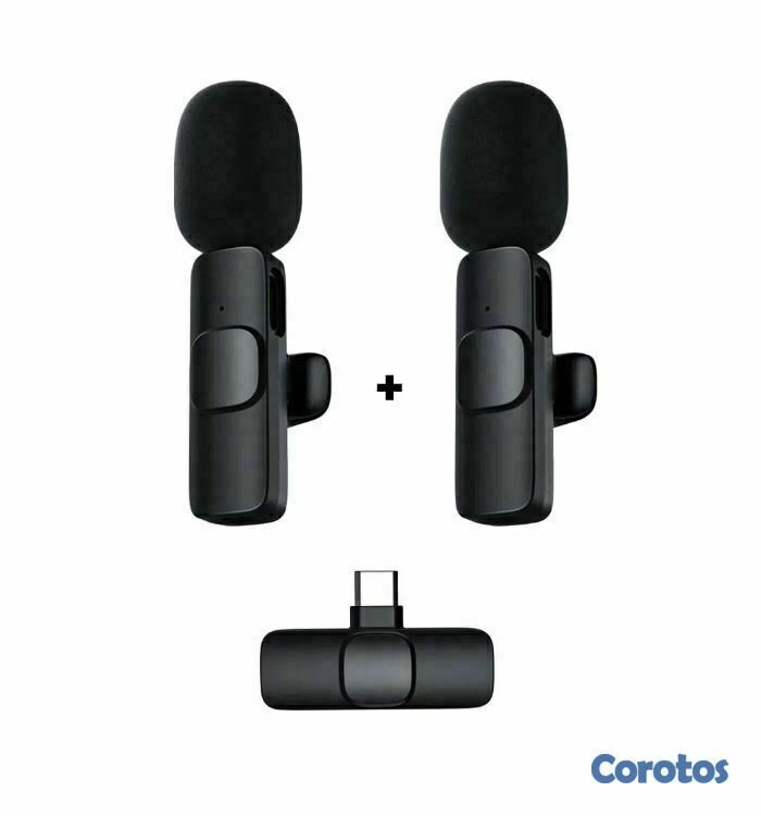 camaras y audio - Micrófono inalámbrico tipo C doble, ideal para ent 2