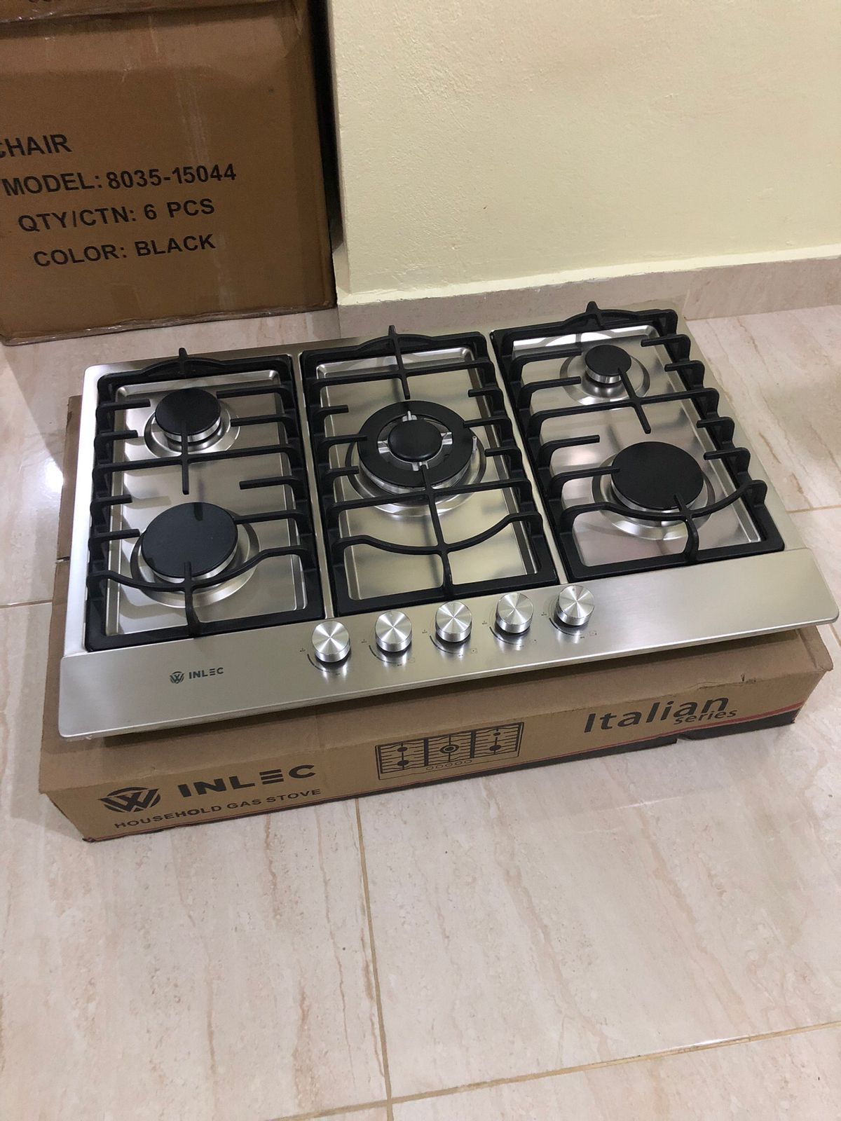 cocina - Estufa en acero inoxidable 