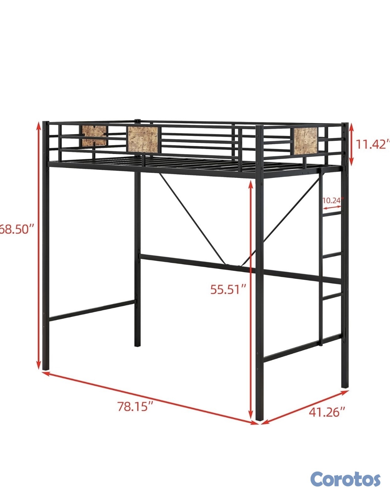 muebles y colchones - BASE PARA CAMA TWIN (de 39”) 3