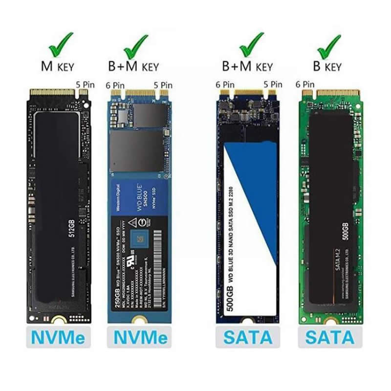 accesorios para electronica - Enclouser M2 Sata & Nvme 2