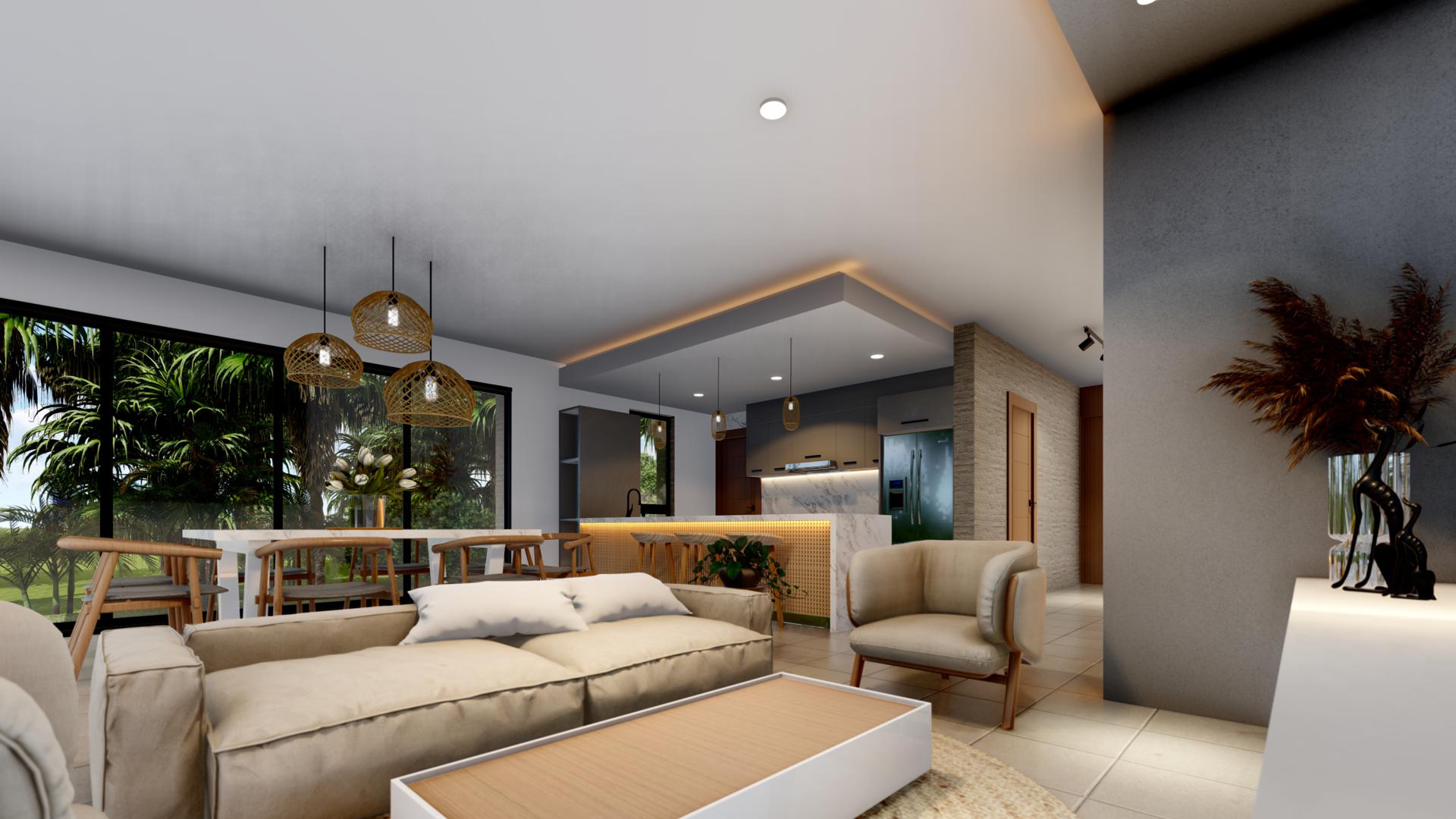 casas vacacionales y villas - VENTA DE VILLAS DUPLEX EN PUNTA CANA REPUBLICA DOMINICANA 4