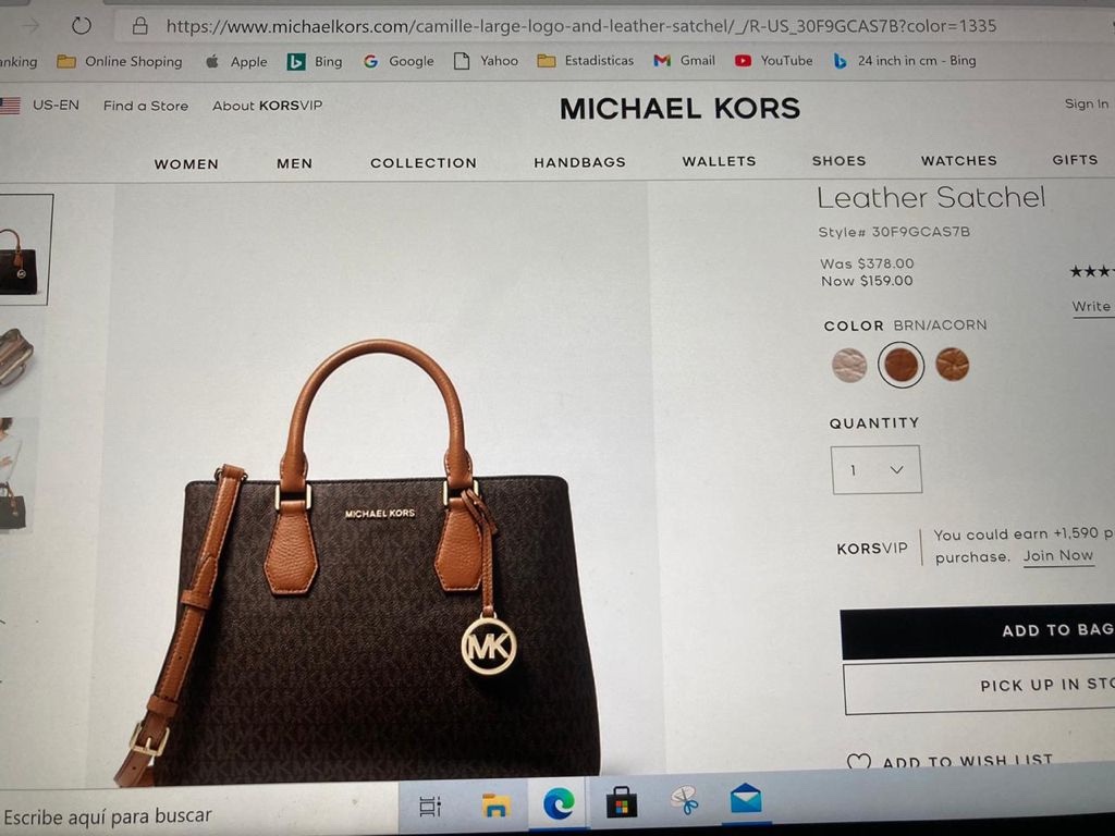 Vendo espectacular bolso para dama marca Michael Kors - completamente Nuevo