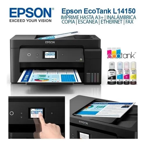 impresoras y scanners - MULTIFUNCIONAL EPSON  IMPRESION 13X19 CON BOTELLA DE TINTA DE FABRICA,L14150 2