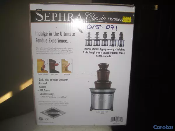 decoración y accesorios - AUTÉNTICA MÁQUINA SEPHRA, PARA FUENTE DE CHOCOLATE 2