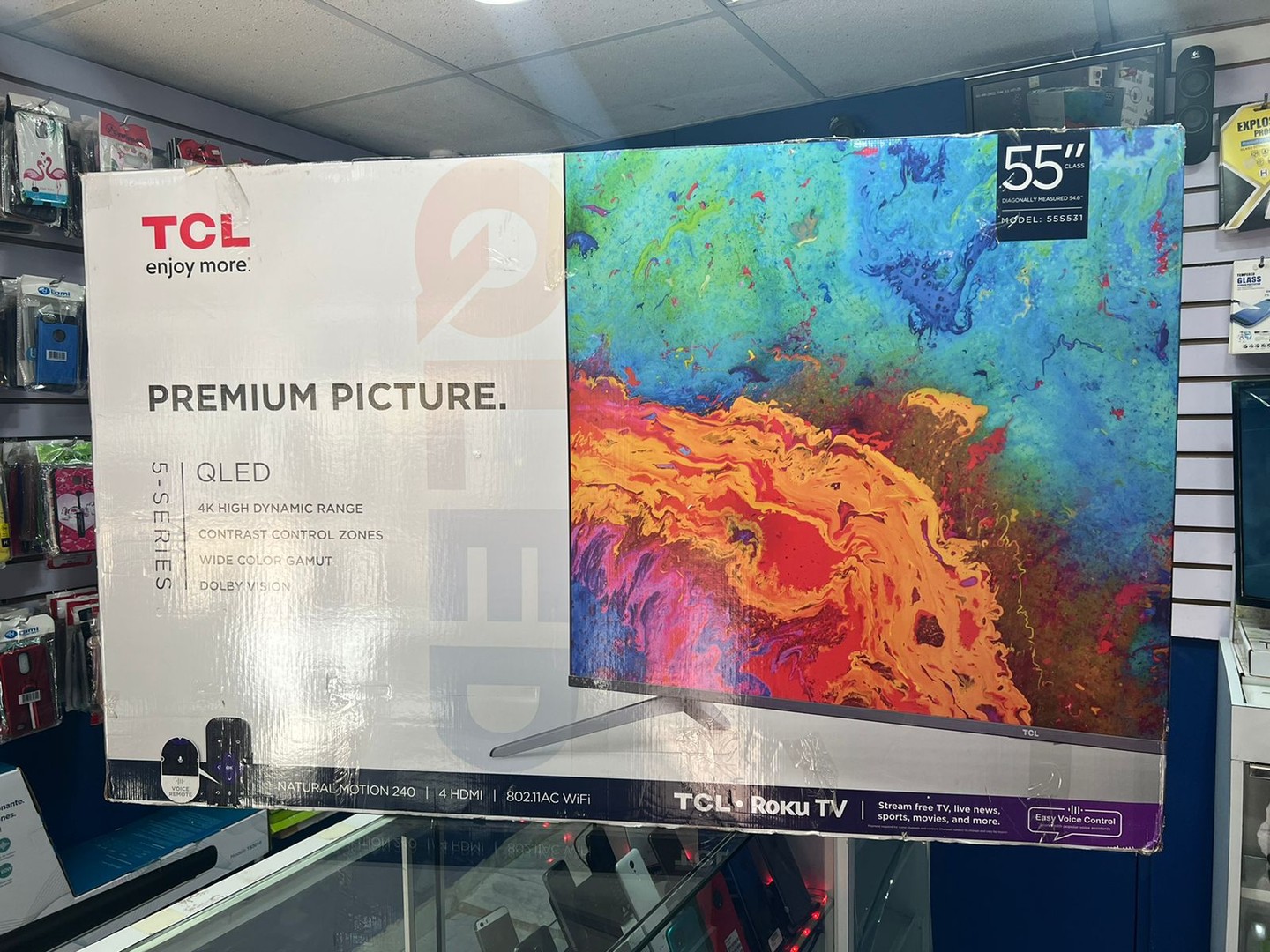 tv - TCL SMART TV 55" 4K QLED, BORDES ULTRA FINOS