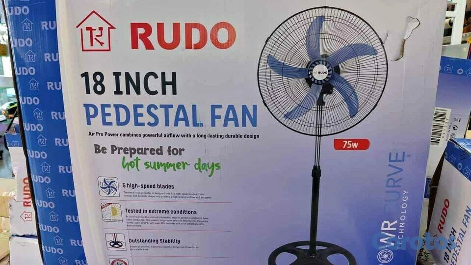 aires acondicionados y abanicos - Abanico de pedestal de 18 pulgada RUDO FS-4508 2