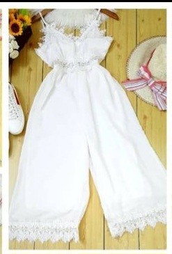 ropa para mujer - Vendo hermoso palazo blanco, con encaje delicado, a buen precio size Small 0