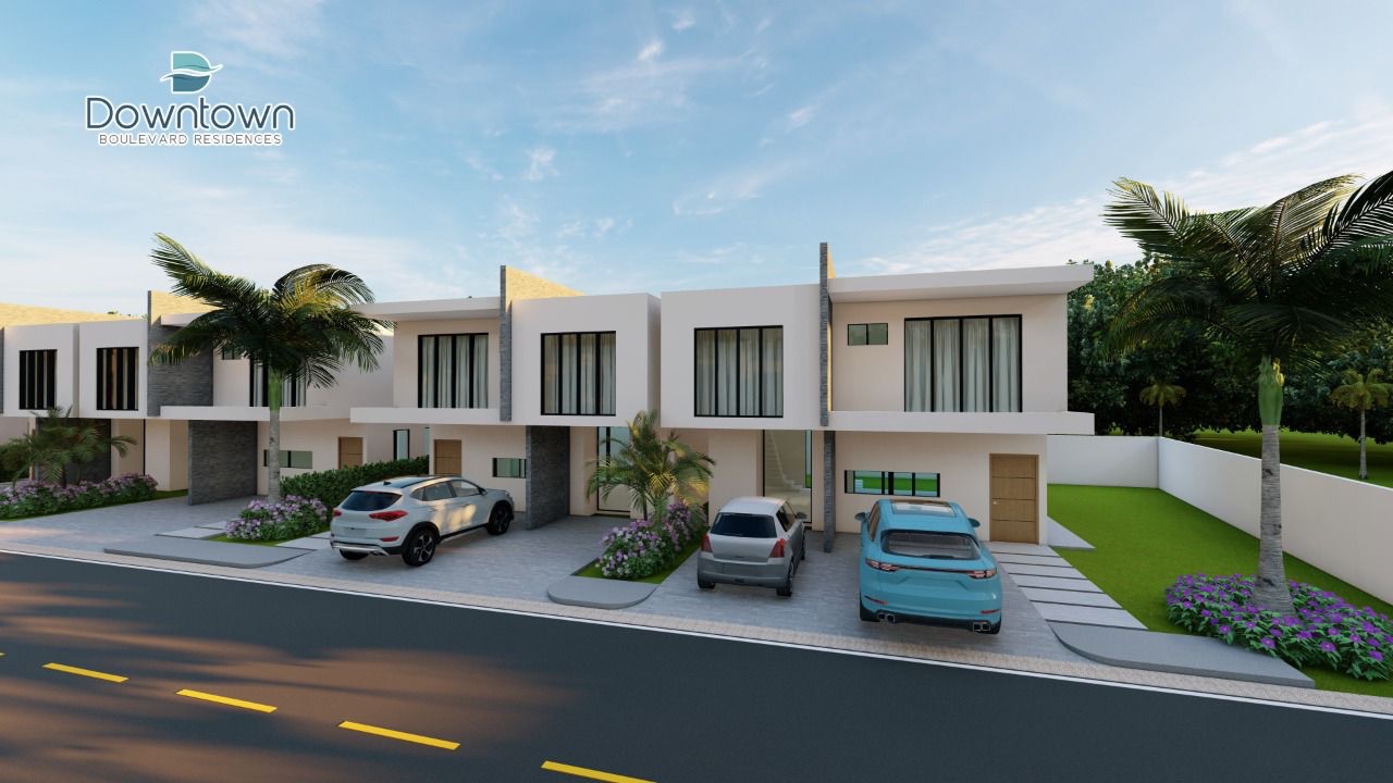casas vacacionales y villas - Proyecto de villas Townhouse en bávaro Punta cana precios desde 135,000usd 2