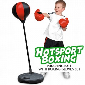 deportes - Bola de boxeo Vertical, PERA Ajustable. + Guantes  para NIÑOS 4