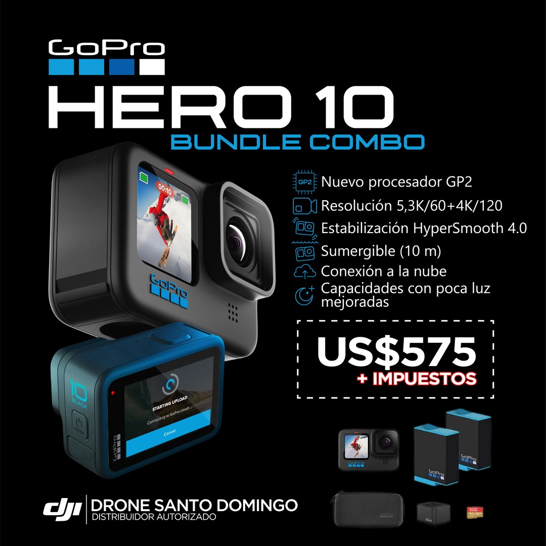 camaras y audio - 📸(GoPro) HERO 10 BLACK (BUNDLE COMBO)📸