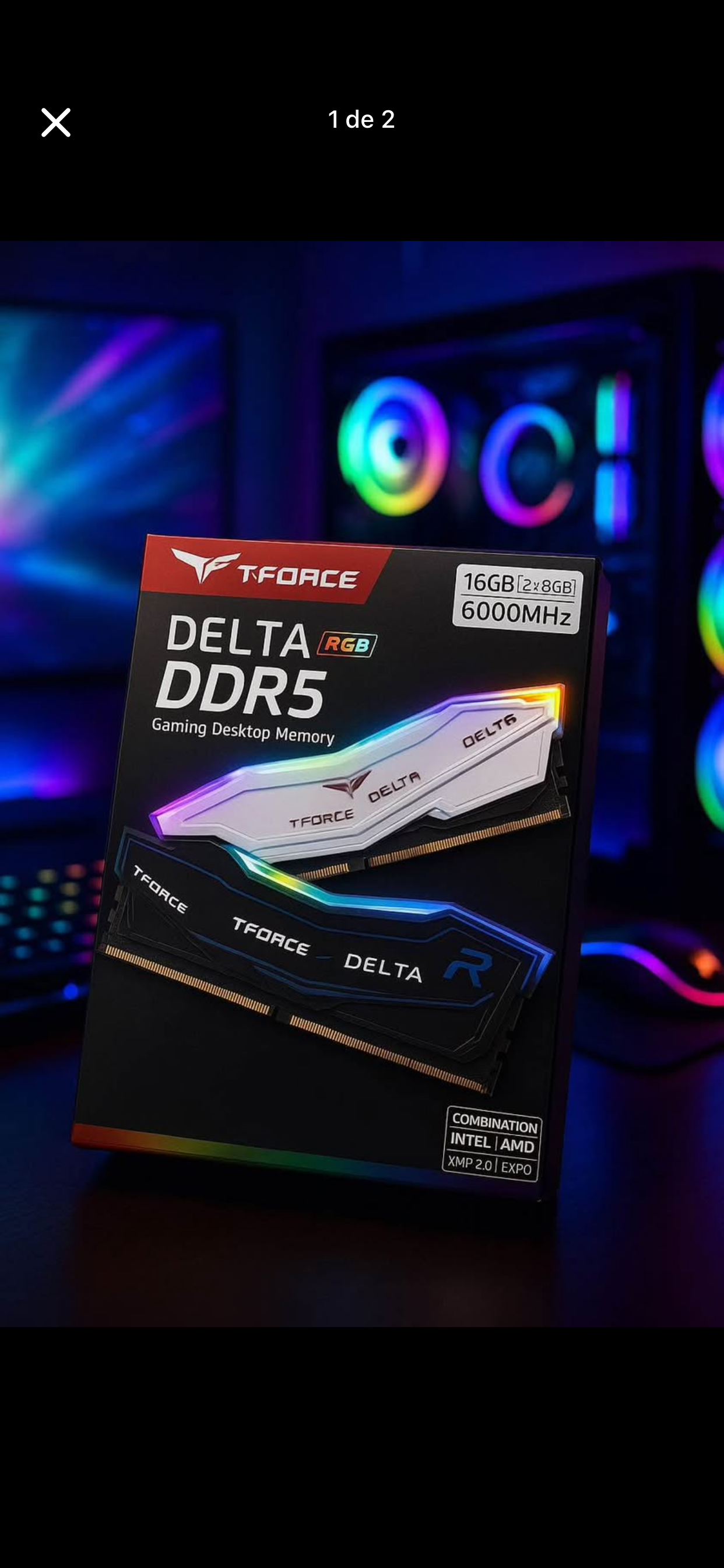 accesorios para electronica - memoria RAM T-Force (TeamGroup) DDR5 de 16GB (2×8G 1