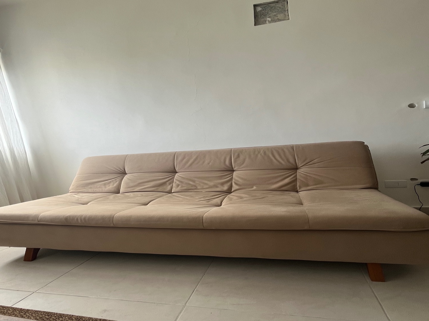 muebles y colchones - Sofá cama crema   2