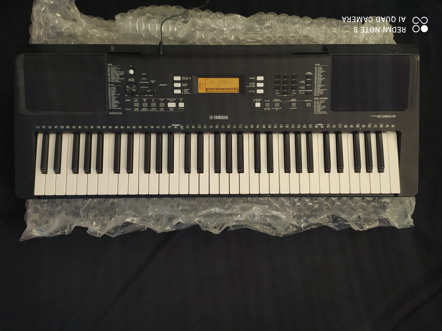 instrumentos musicales - PIANO YAMAHA PSR E363 5 OCTAVAS SENSIBLE.  
!!! EXCELENTE ESTADO !!!  