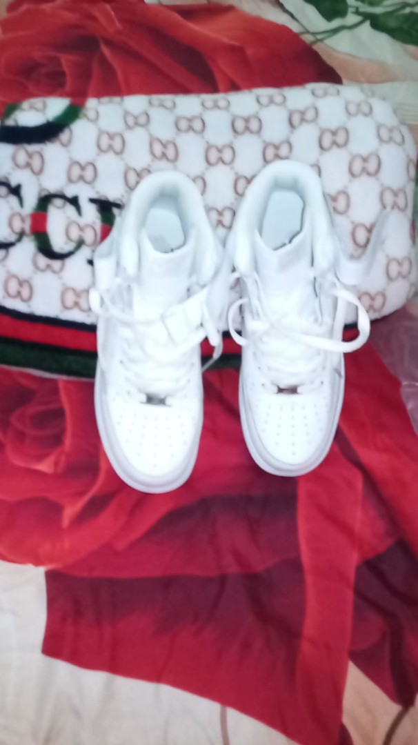 zapatos unisex - Tenis cromo altos blancos 