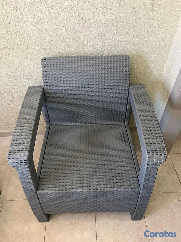muebles y colchones - Juego de terraza (3 piezas) en excelente estado 4