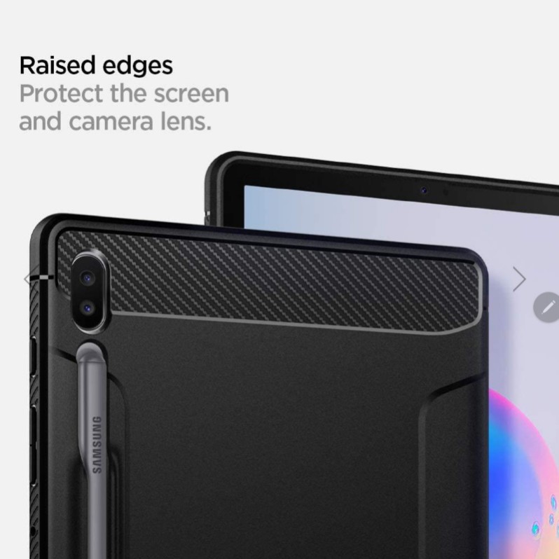 celulares y tabletas - Galaxy Tab S6 256GB + Spigen Rugged Armor Case 4