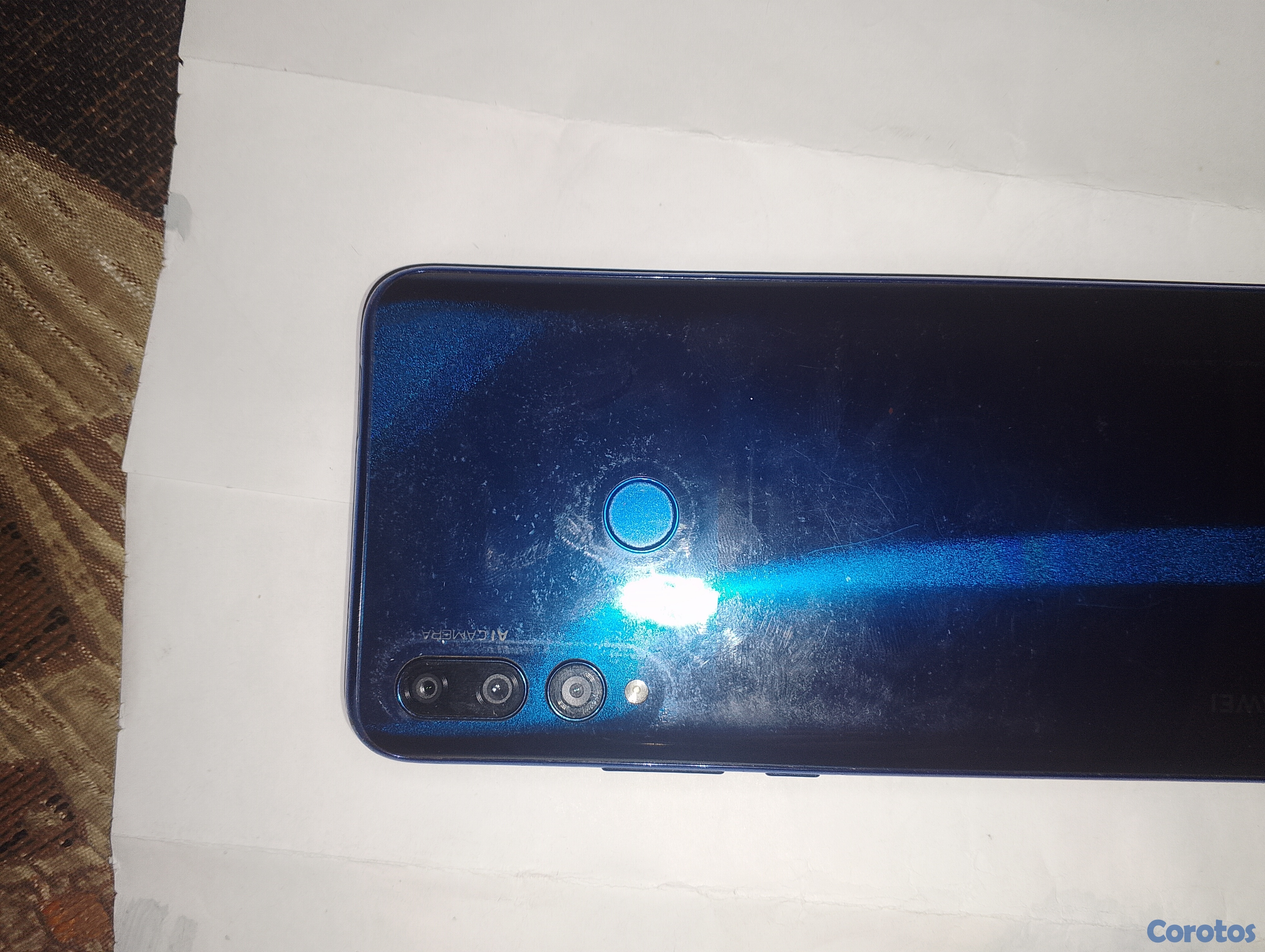 celulares y tabletas - Huawei Y9 color azul 128 de memoria interna 4+4 de 3