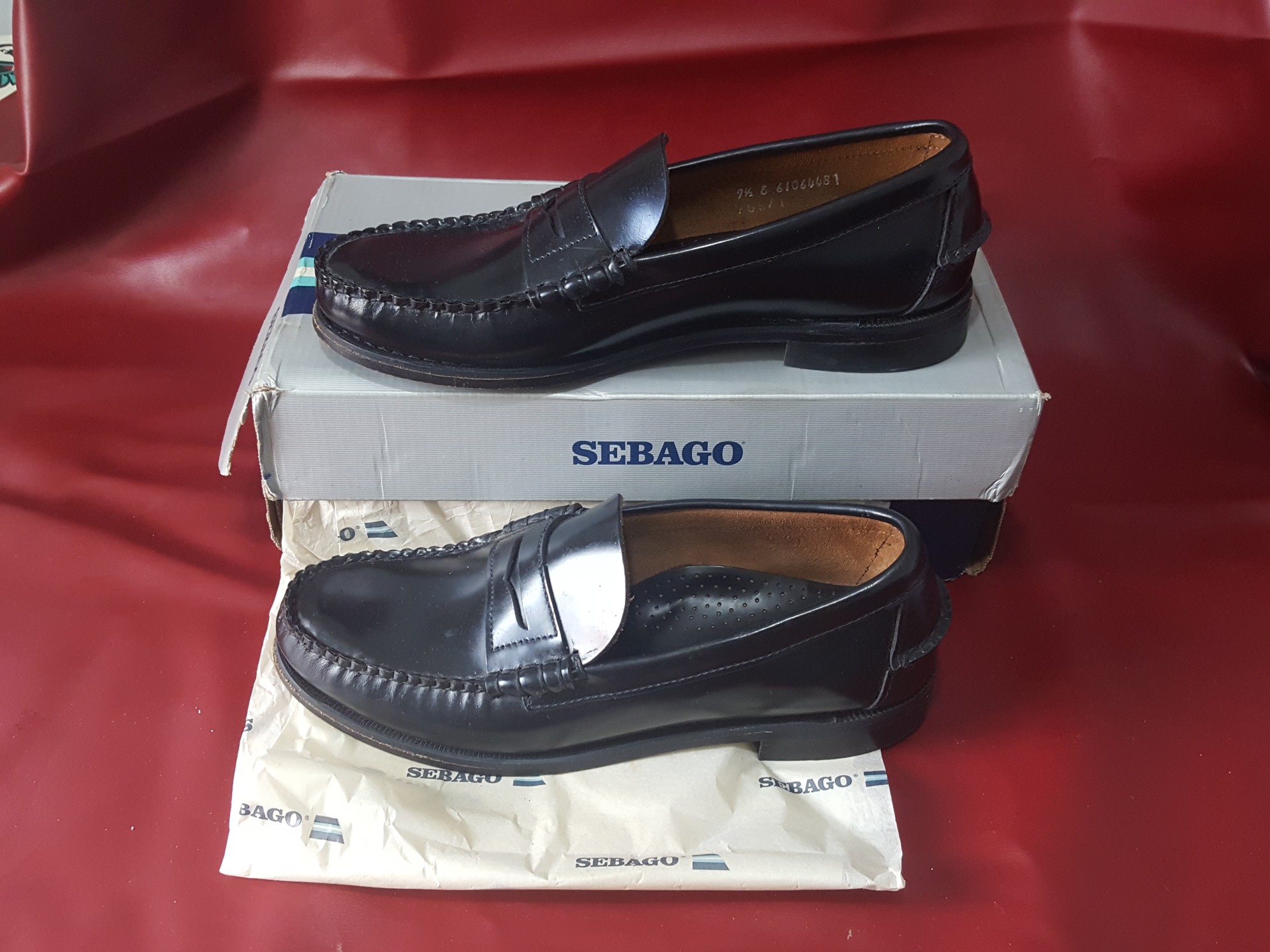zapatos para hombre - Zapatos de Vestir Sebago Clásico de hombre, negros, pura piel. #9.5 ELEGANTE