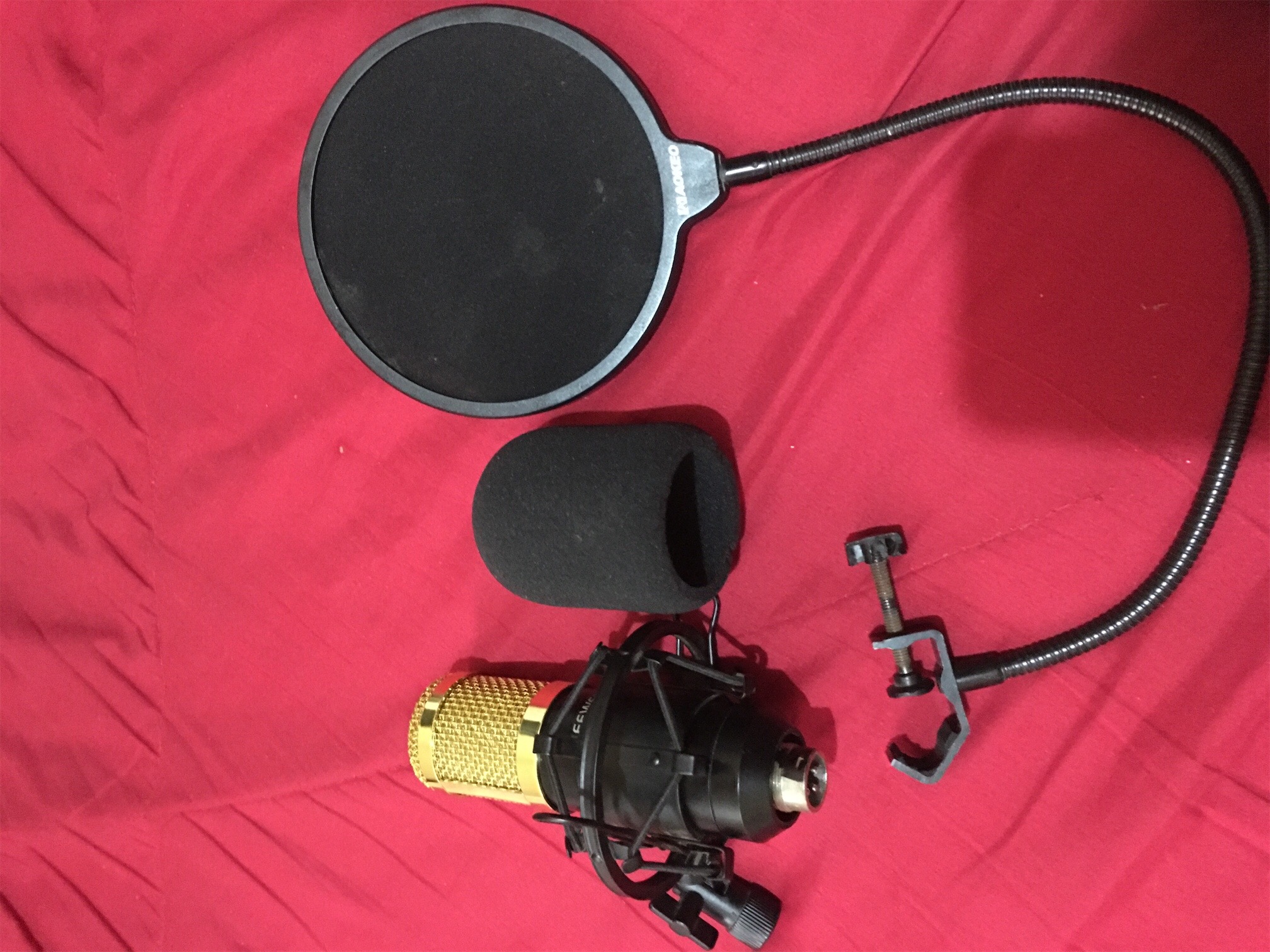 camaras y audio - Microfono de condesador para estudio de grabación