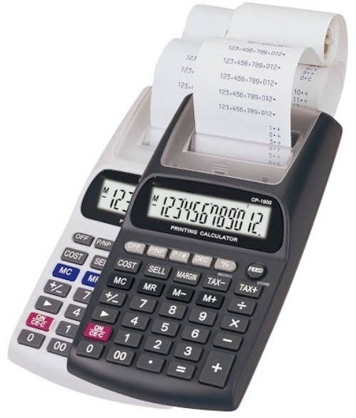 impresoras y scanners - Calculadora impresora portatil  SRABC con papel profesional calculo digito Tax 2