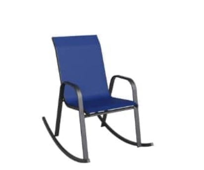 muebles y colchones - MECEDORA ALUMINIO AZUL 0