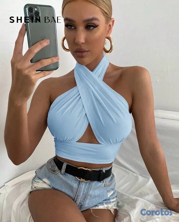 ropa para mujer - crop top camiseta mujer 🛍️ 4