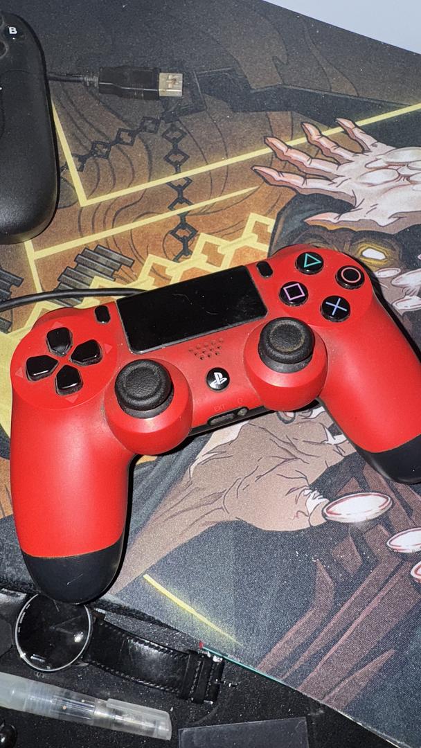 consolas y videojuegos - control de ps4 rojo, completamente funcional y sin detalles 