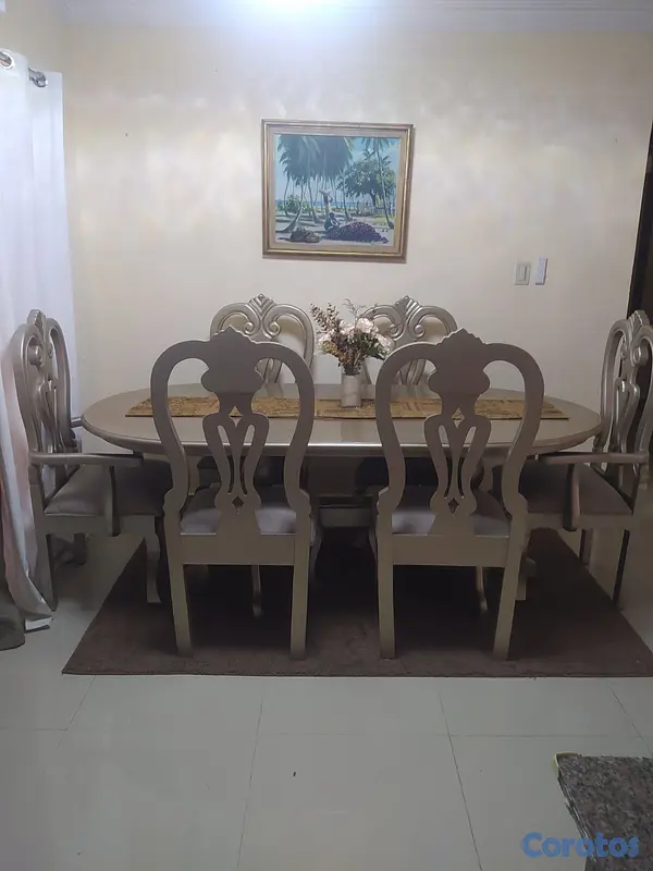 muebles y colchones - Comedor en Caoba de 6 sillas a buen precio. 3