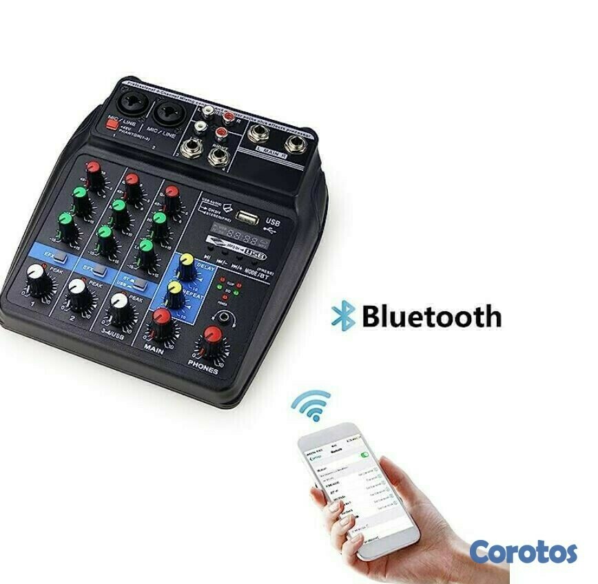 camaras y audio - MEZCLADORA DE AUDIO TEYUN A4 - 4 CANALES 4