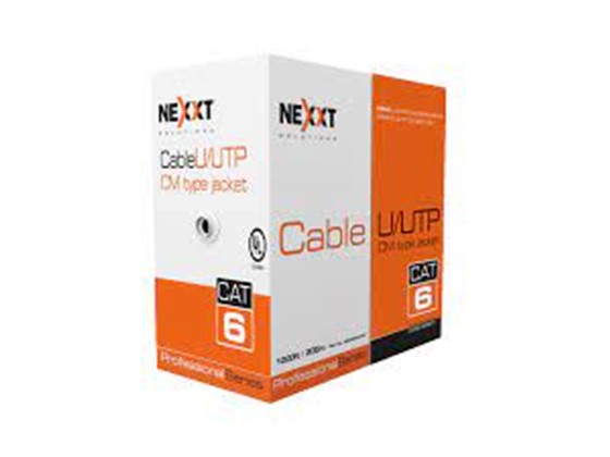 computadoras y laptops - CAJA DE CABLE NEXXT UTP, CAT6, 1000 PIES CM, 24AWG, 1000 PIES, AZUL (AB356NXT32 1