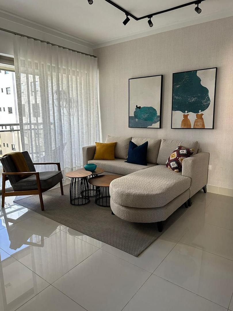 apartamentos - Rento apartamento amueblado en Naco con estudio 5