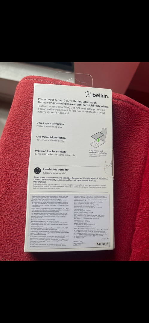 accesorios para electronica - Protector De Pantalla Belkin Para iPhone 12 Pro Max En Venta TOTALMENTE NUEVO 3