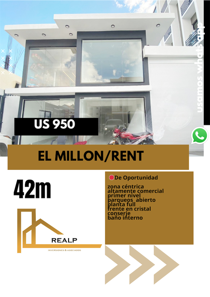 oficinas y locales comerciales - Local en el millon primer nivel 0