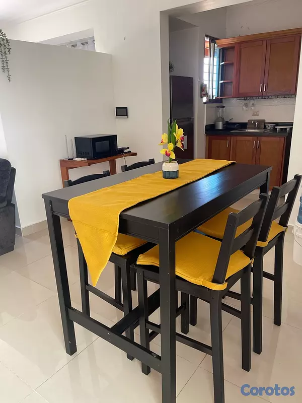 apartamentos - Aparta estudio amueblado con gran terraza privada  3