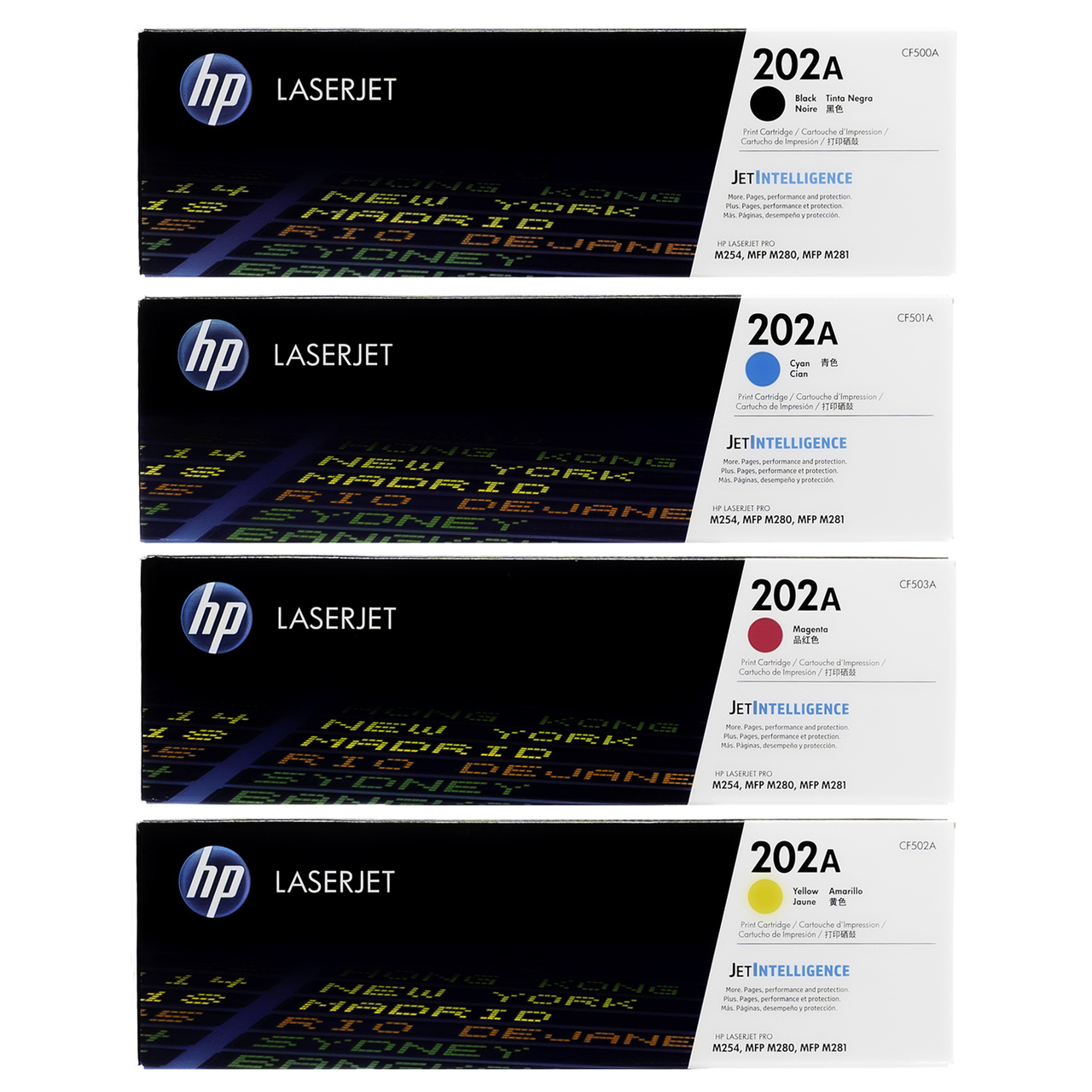 impresoras y scanners - TONER HP 202A, NEGRO, CYAN, MAGENTA, YELLOW  0