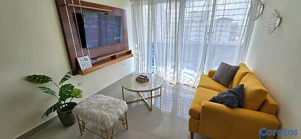 apartamentos - vendo amueblado o sin muebles 6to piso con derecho azotea privada  15