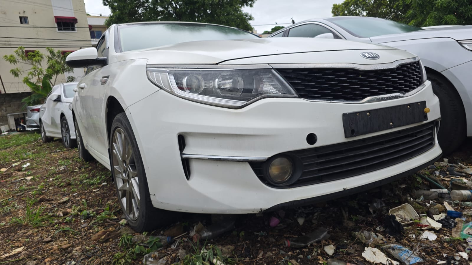 carros - Kia k-5 2017 blanco  1