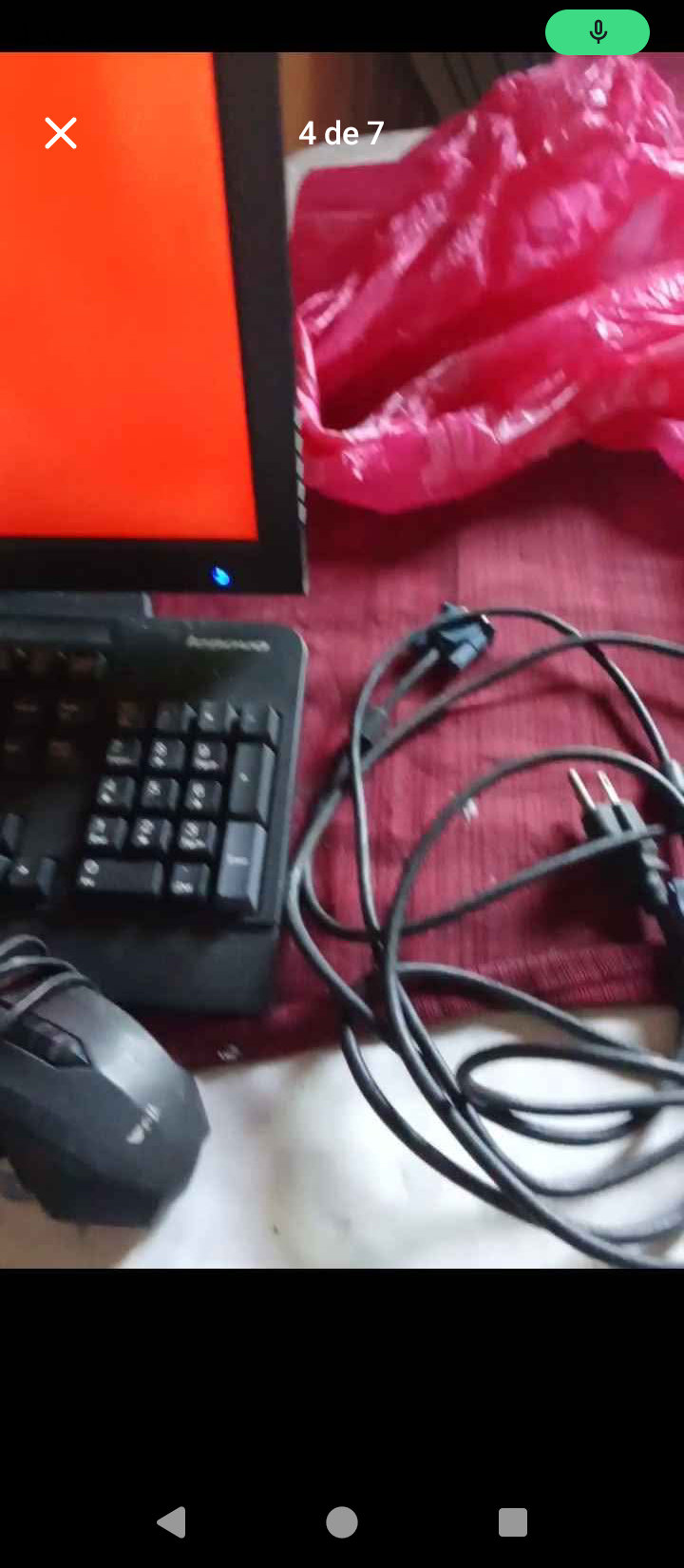 computadoras y laptops - Pantalla de computadora, teclado, mouse y cables (SIN EL CPU)  2