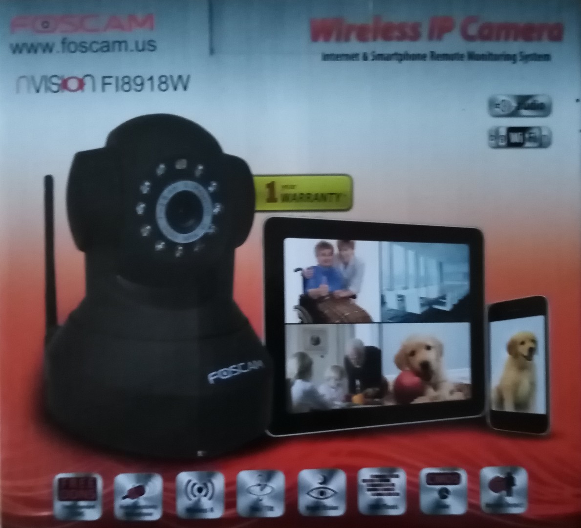 camaras y audio - Dos (2) cámaras IP (WiFi) para vigilancia y seguridad 2