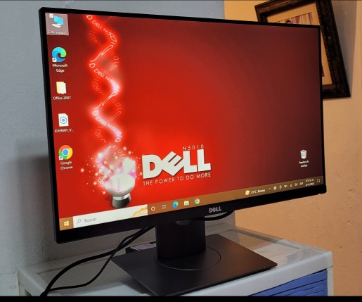 computadoras y laptops - Monitor Dell ips 24 Pulg sin Bordes hdmi pantalla Giratoria