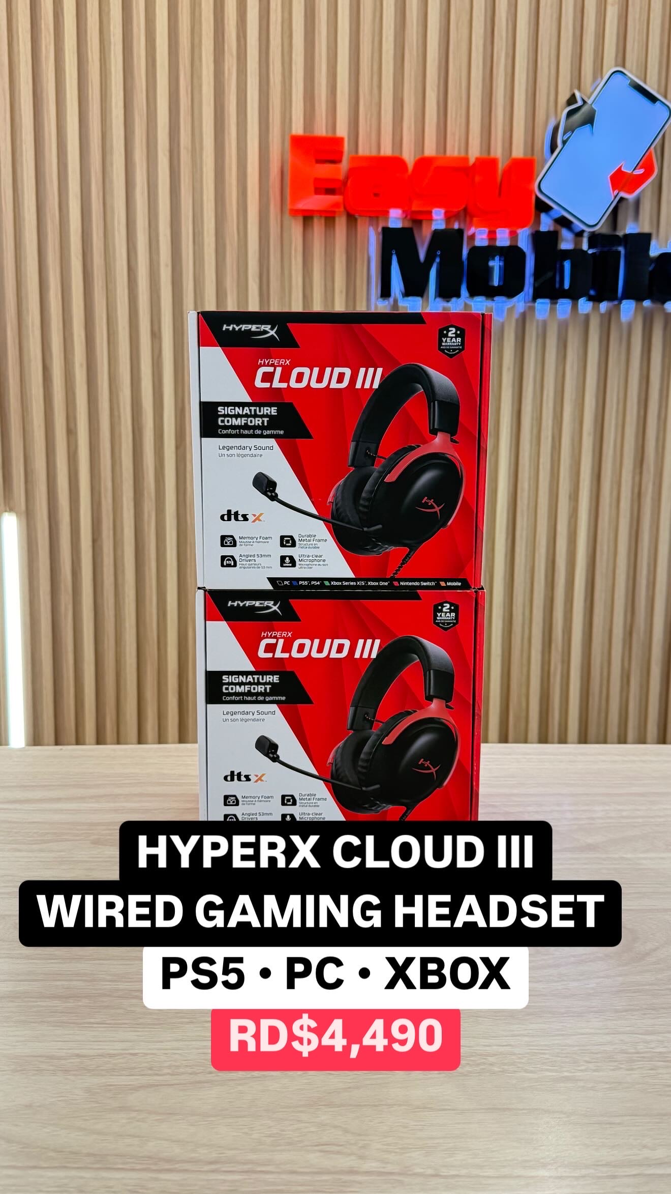 camaras y audio - HYPERX CLOUD III WIRED GAMING HEADSET SELLADO  0
