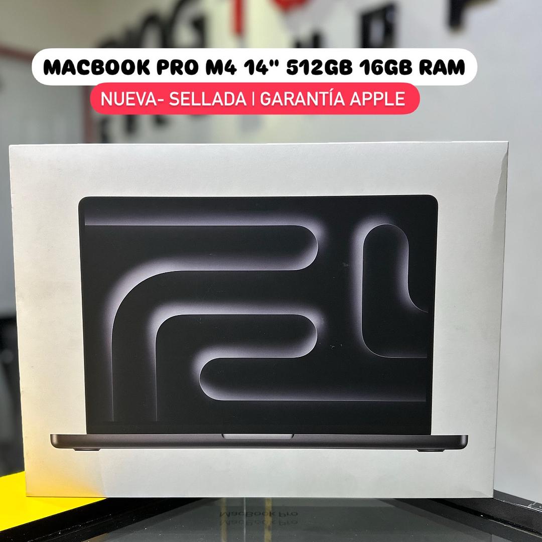 computadoras y laptops - MACBOOK PRO M4 14" 512GB 16GB RAM SELLADA OFERTA🔥
