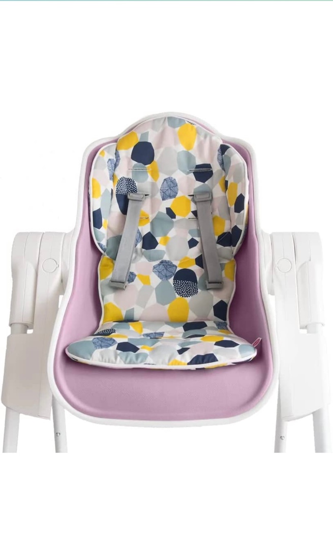 coches y sillas - Oribel Cocoon silla alta de comer para bebes- color rosado - poco uso 