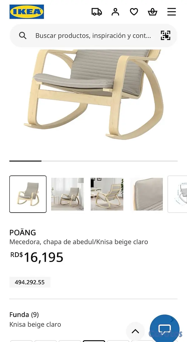 decoración y accesorios - Silla mecedora IKEA POÄNG – Súper cómoda y moderna 5