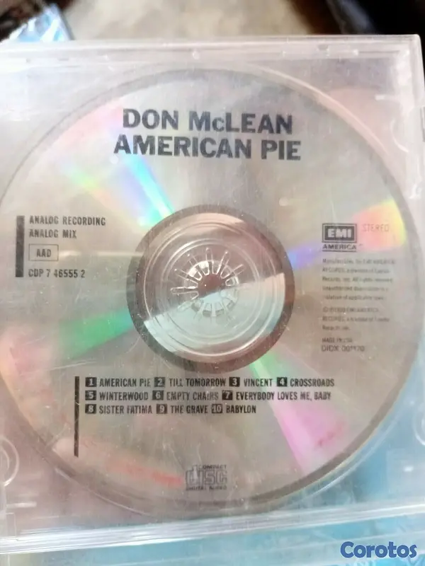 consolas y videojuegos - CD don McLean American pie