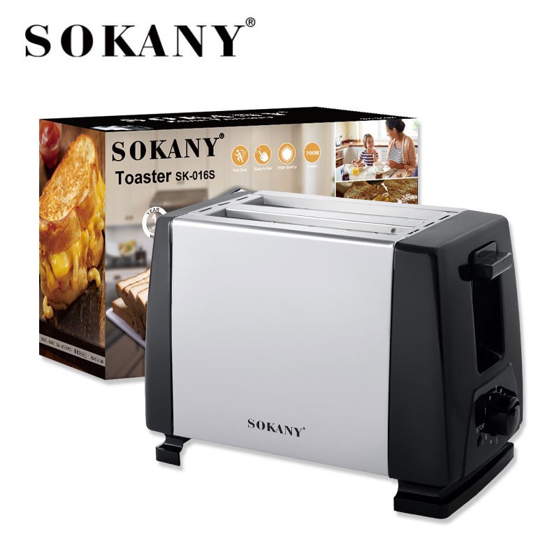 cocina - Tostadora eléctrica de 2 rebanadas de calefacción rápida automática 2