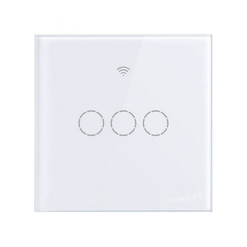 accesorios para electronica - Interruptor WIFI 3 conectores, contecta con Alexa y Google Home, no usa neutro
 0