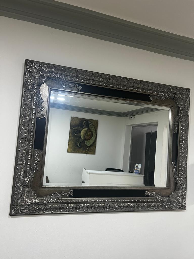 decoración y accesorios - Vendo espejo plateado 